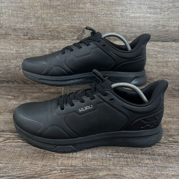 Kuru Shift Shoes Men\'s 10.5 M Jet Black Leather Anti-Slip Walking Sneaker main image 4
